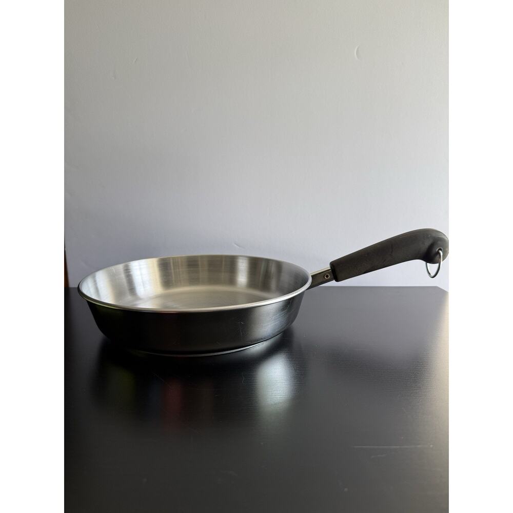 Vintage Revere Ware 88-A 9” Stainless Steel Skillet Fry Pan Made in USA